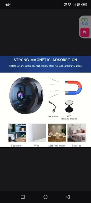 Камера ведио мини WiFi