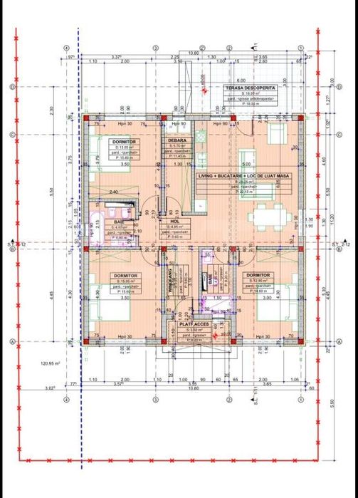 Casa parter, 4 camere, teren 477 mp, zona Aeroport