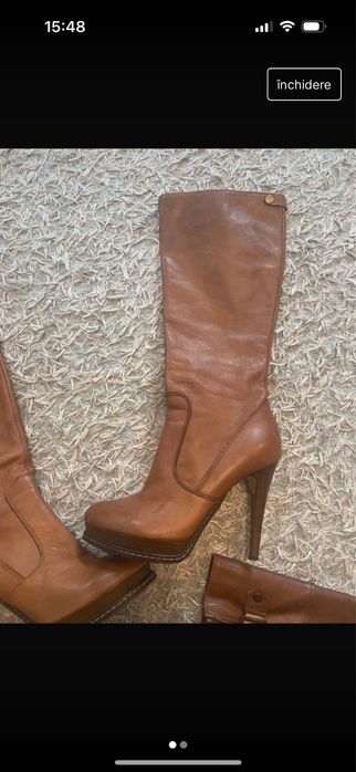 Cizme Musette piele maro 39