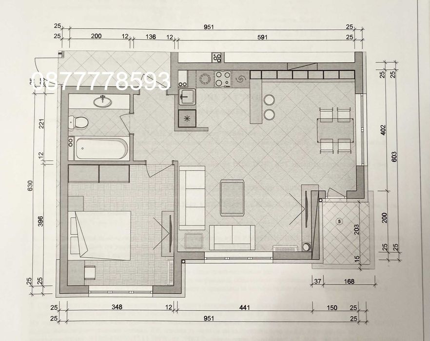 Продава се Двустаен апартамент в София, Малинова долина - 83 кв.м за 3254 €/кв.м - Снимка #7