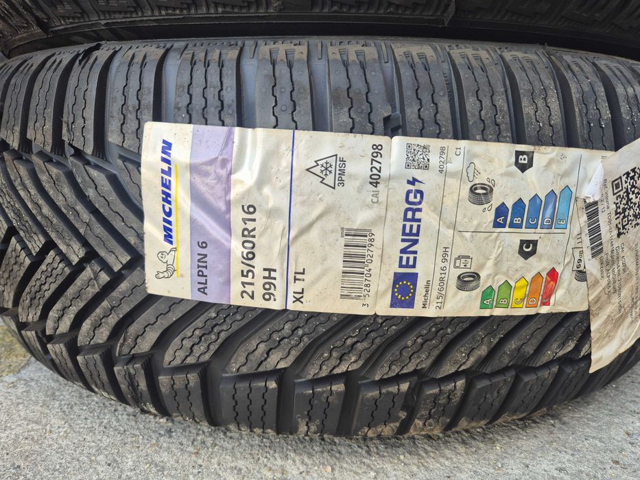 4 Anvelope M+S IARNA - 215/60/16 - Michelin ALPIN 6 - NOU - DOT 2021 !