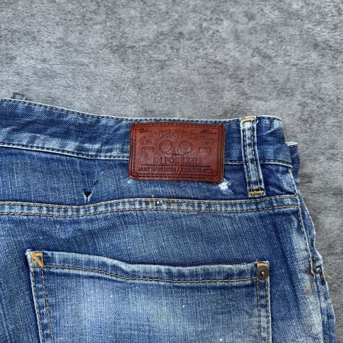 Blugi Dsquared2  vintage albastri  Distressed Denim Slim Fit 54 IT marimea L