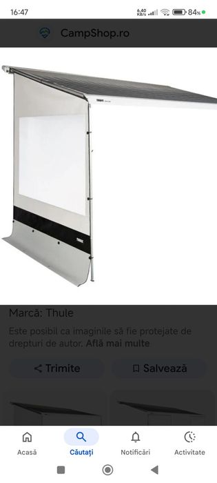 Prelata Thule Marchiza caravana / autocaravana