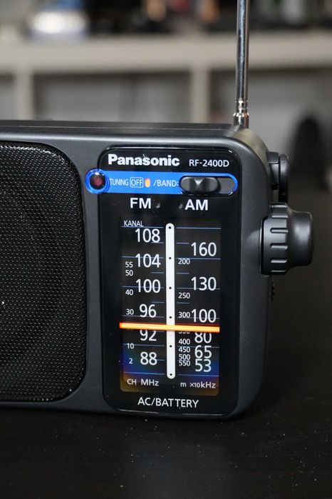 Radio portabil Panasonic RF-2400DEG-K, FM/AM, Negru