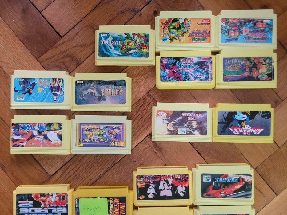 21 de casete joc pe televizor,unele dubluri,testate toate