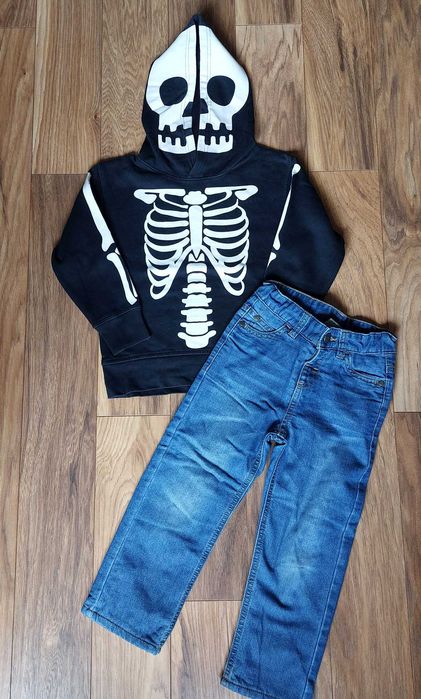 Блуза скелет с термо дънки