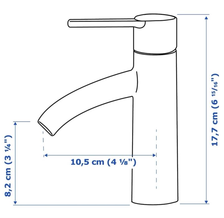 Baterie lavoar  negru