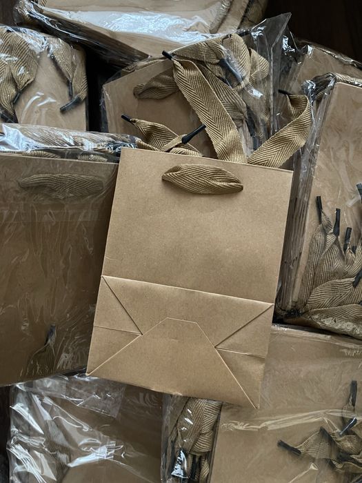 Крафт пакет с ручкой