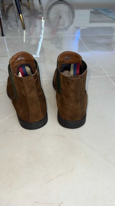 Велурени кафяви, мъжки Chelsea boots Pat Calvin - номер 44