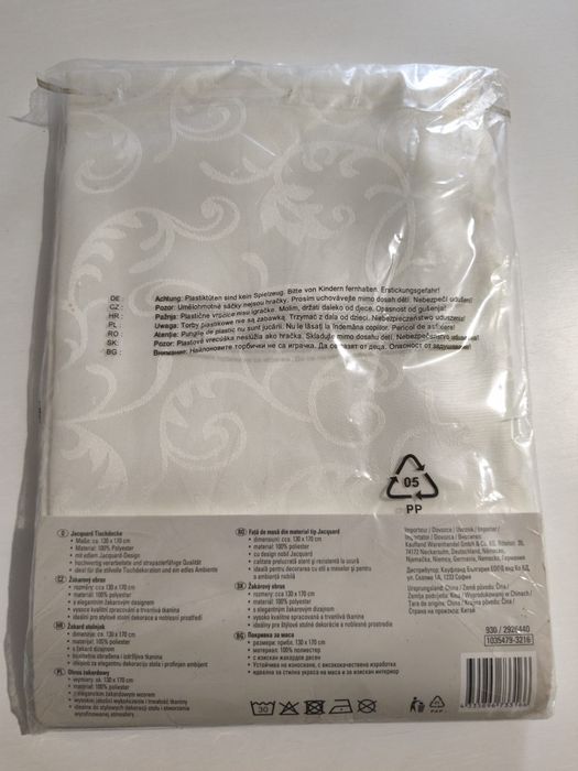 Fata de masa 6 pers 130x170cm NOU