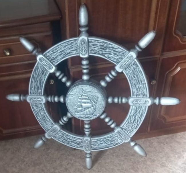 Продам штурвал ручной работы, дерево