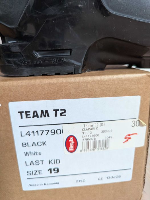 Clapari ski copii SALOMON Team T2 marimea Mondo 19 (EU 30)