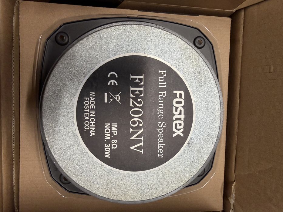 Vand doua difuzoare fullrange fostex fe206 nv 208x208mm(8 inch)