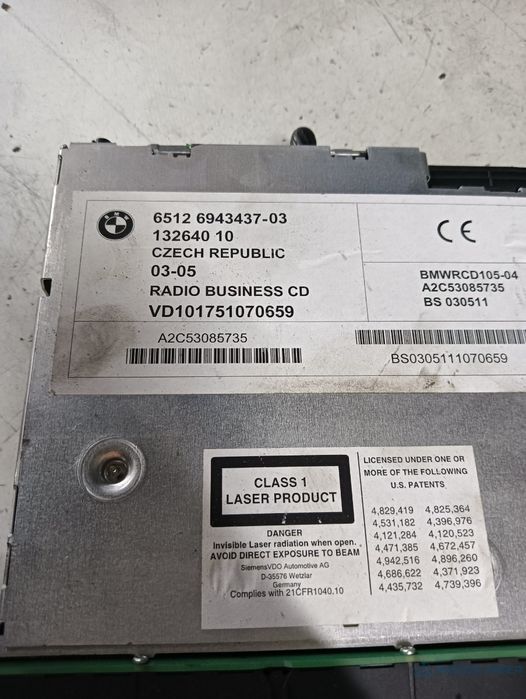 Cd Player Auto Bmw X3 (E83N) [ 2003 - 2011 ] Oem 694343703