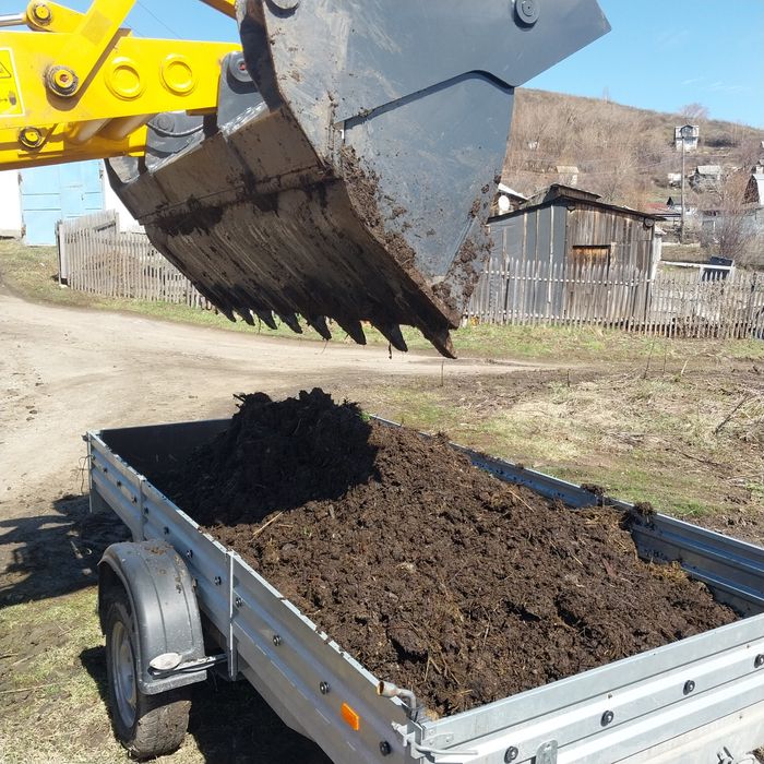 ЧЕРНОЗЕМ, НАВОЗ, доставка прицепом или  ковшом