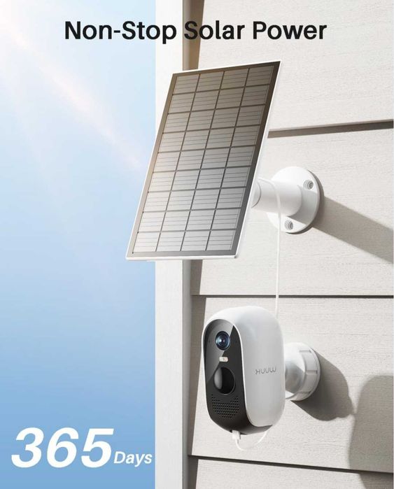 WUUK 2K слънчеви охранителни камери 2 бр. външни 32G локално хранилище