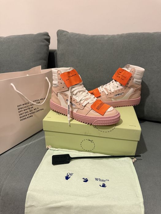 Adidasi Off White 3.0 Court piele naturala premium