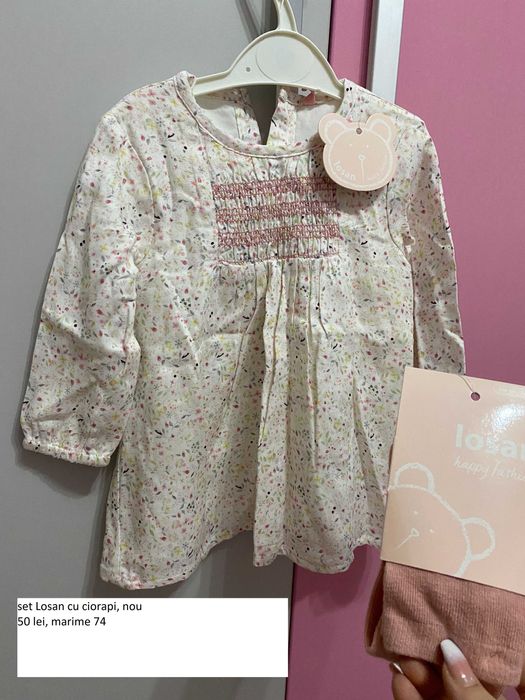 Lot Rochie ocazie maneca lunga iarna bebe copii marime 74 6-9 luni