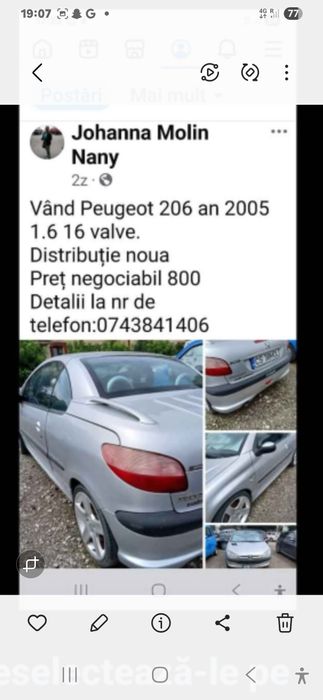 Peugeot 206 motor 1,6