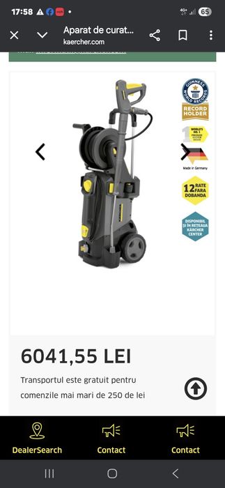 Aparat de spălat sub presiune