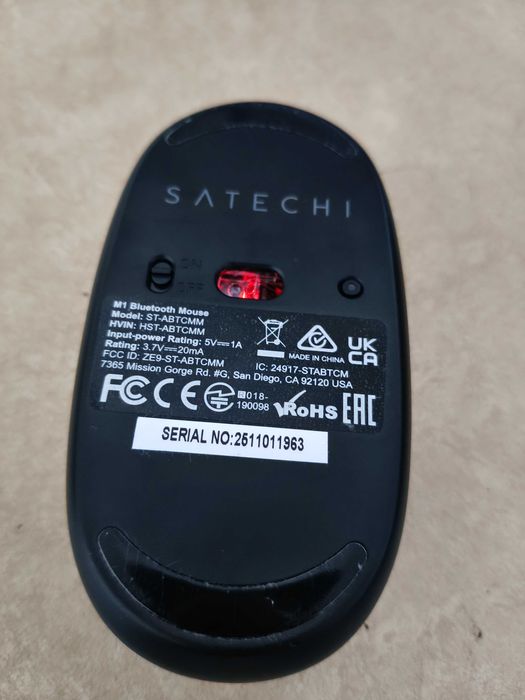 Mouse wireless Satechi M1, Bluetooth, Gri