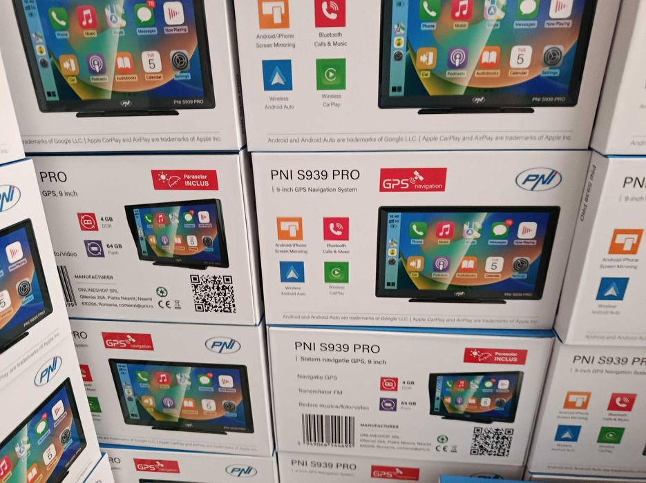 Sistem navigatie GPS-PNI S939 PRO- GPS TANC -ecran 9 inch+android 13- gatadedrum