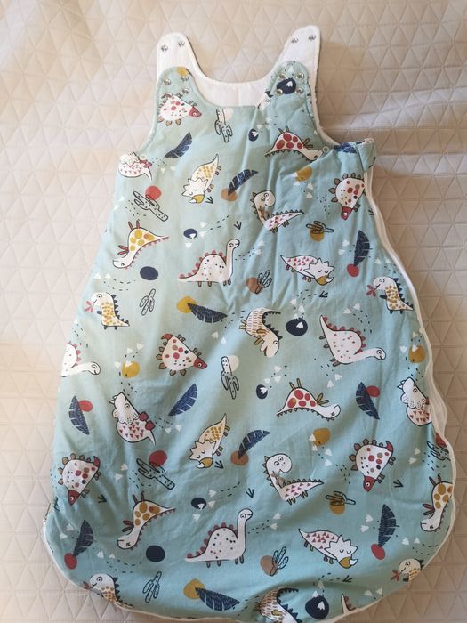 Зимен спален чувал "Дино - зелен" 0-6 месеца