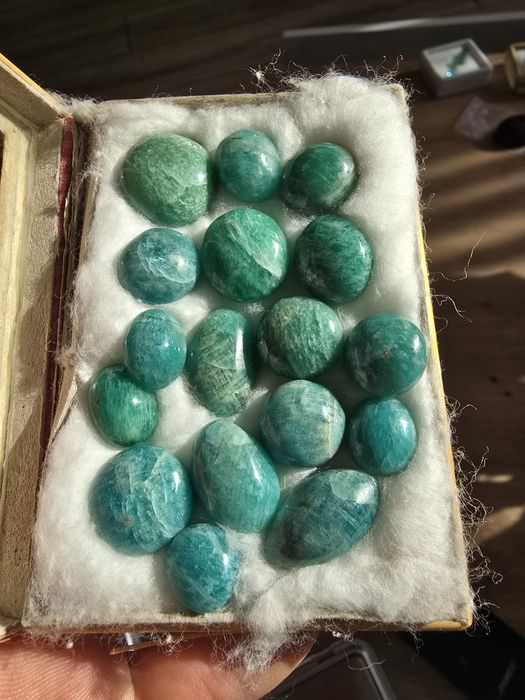 Piatra amazonit cabochon