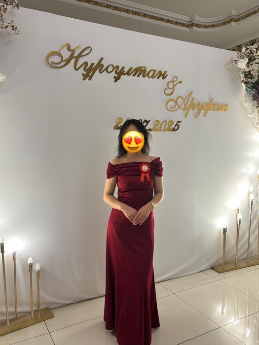 Продаётся красивое вечернее платье бордового цвета.Корпоратив,свадьба