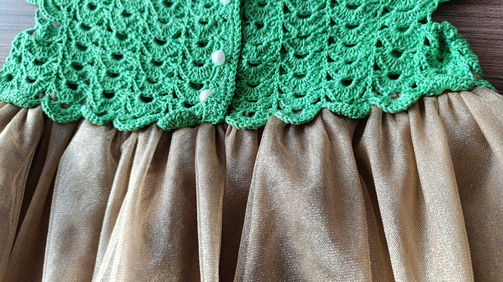 Детска кокетна рокля - Hand made