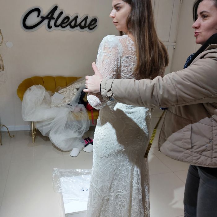 Rochie mireasa cu trena detasabila