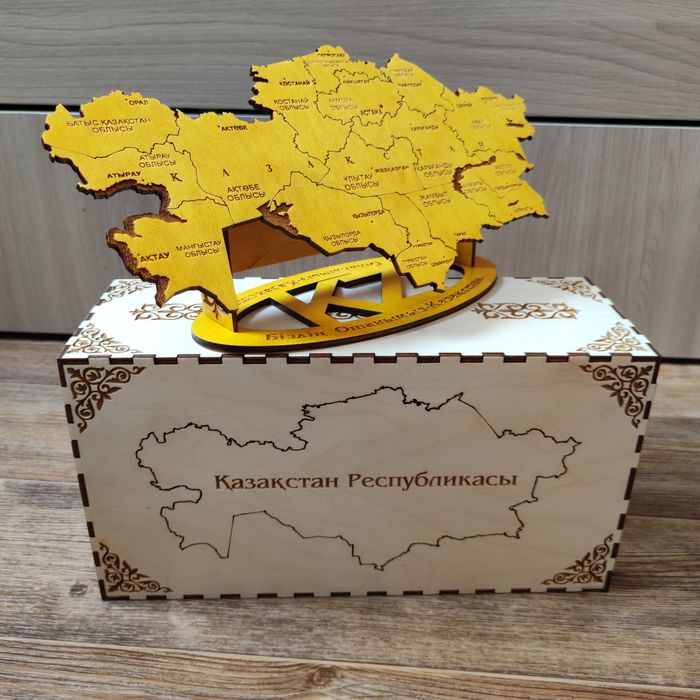 Настольная карта Республики Казахстан