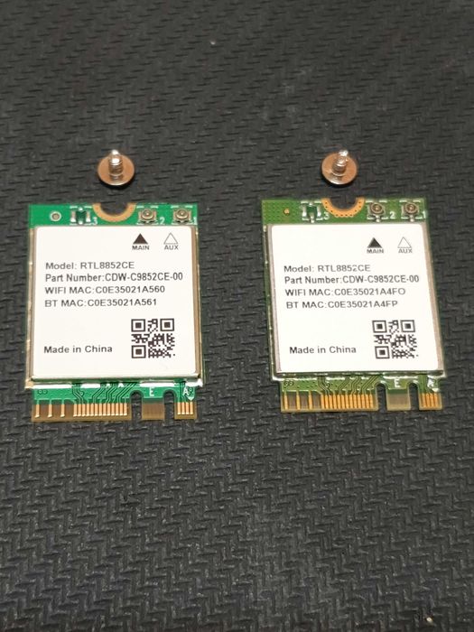 Placă Wireless Wi-Fi 6E - Realtek RTL8852CE interfață M.2/NGFF 2230 Tri-Band 2,4/5/6 GHz Bluetooth 5.3 viteză 5,4 Gbps - NOU