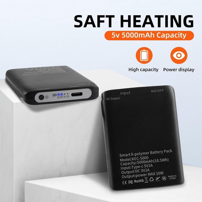 Baterii reîncărcabile pt mănuși cu încălzire,5000mah,2 buc, sigilat