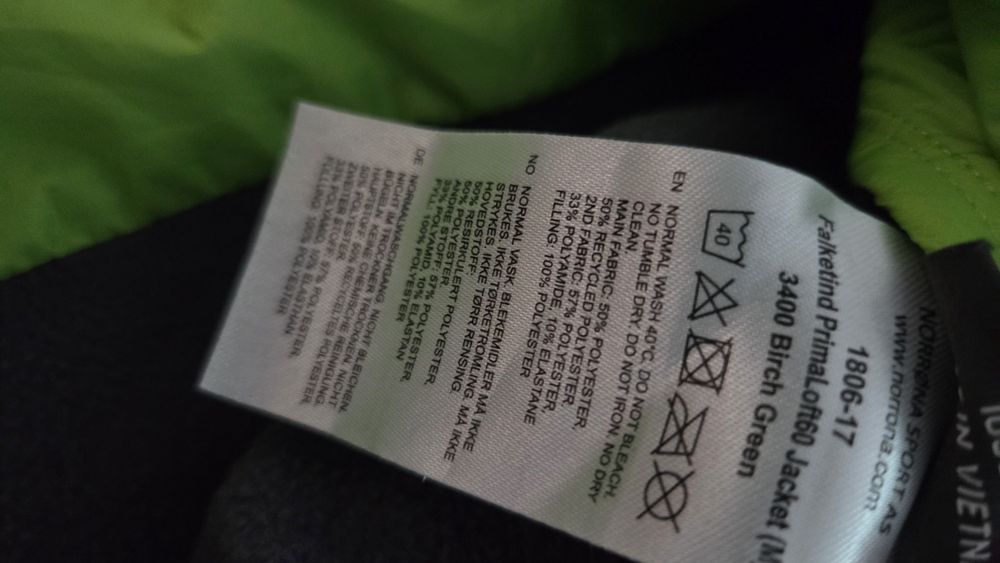 Norrona Falketind primaloft 60 XL