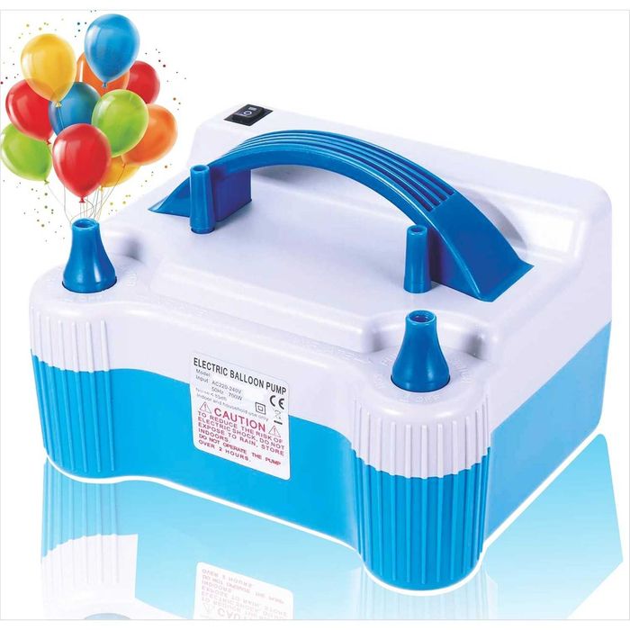 Pompa Electrică 700W pentru Umflat Baloane cu 2 Capete - Albastru PRO
