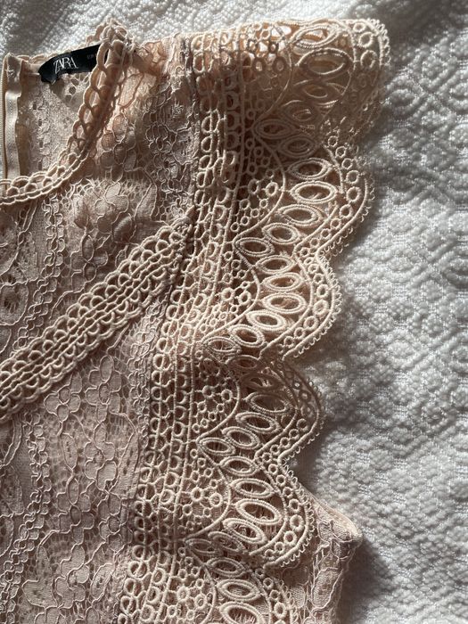Top Zara dantela M
