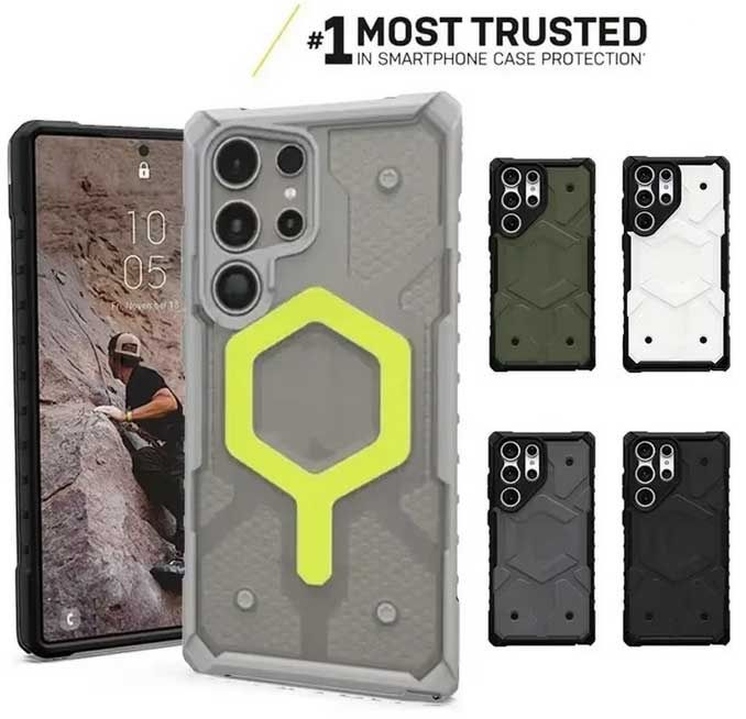 Vand husa UAG Pathfinder negru transparent pt samsung s23 ultra.