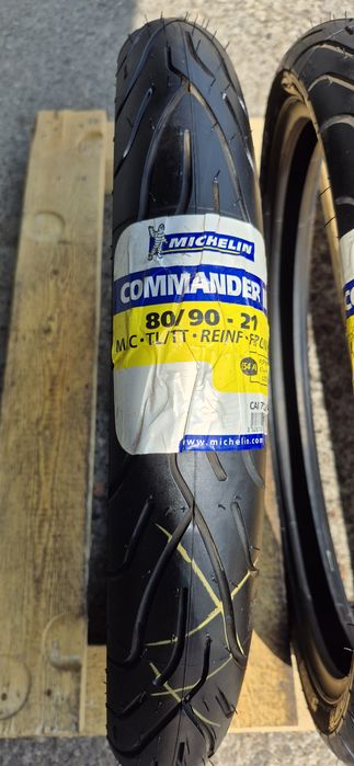 2 anvelope moto fata noi Michelin 80/90-21M/C,dot 2018.Pretul este pe bucata.