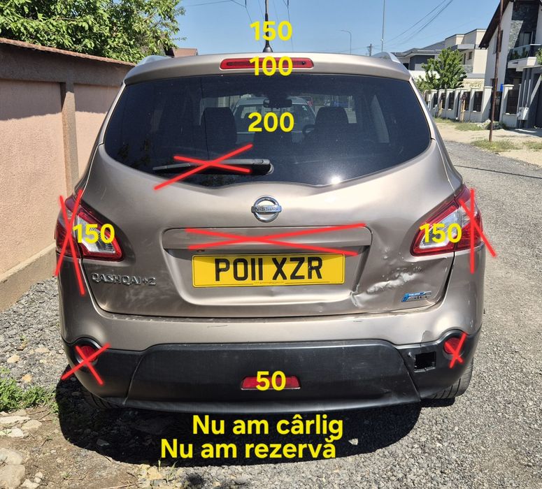 Dezmembrez Qashqai+2 Nissan Qashqai J10 1.5 dci piese Tekna piele Bose panoramic