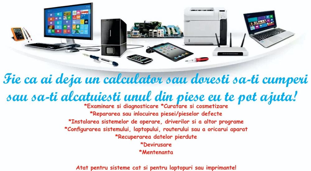 Tehnician IT ofer servicii