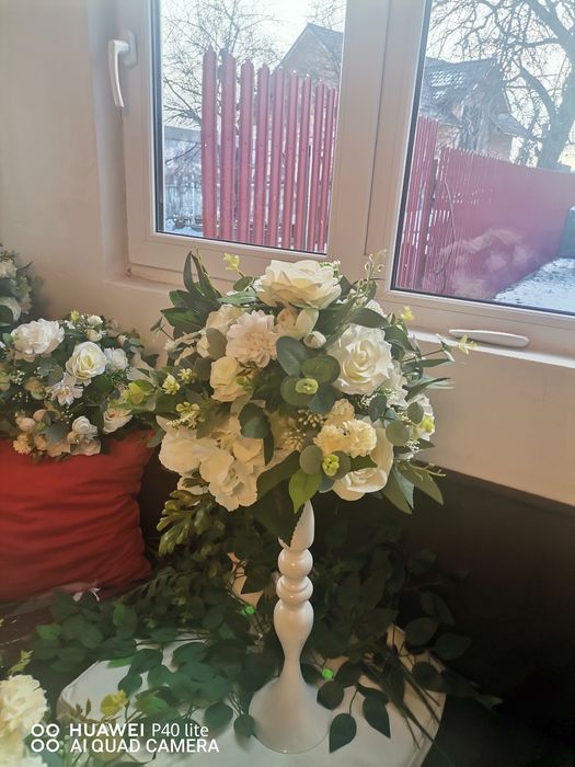 Ghirlande, cristelnita, prezidiu. Decor masă.