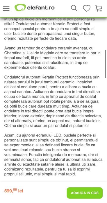 Ondulator automat control digital keratin protect Ci8019- Remington