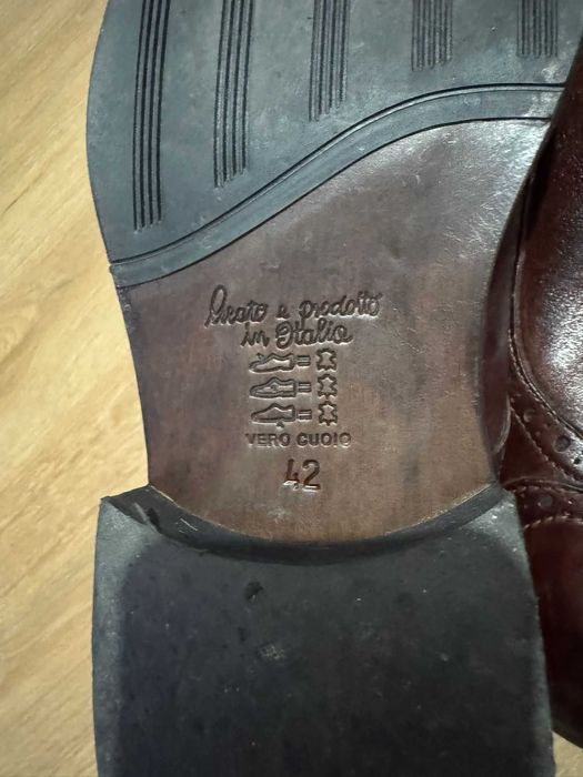 Pantofi barbatesti din piele Da Vinci, marimea 42, Made in Italy