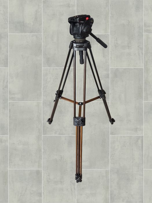 Manfrotto 525MVB + 501HDV trepied video profesional cu cap fluid