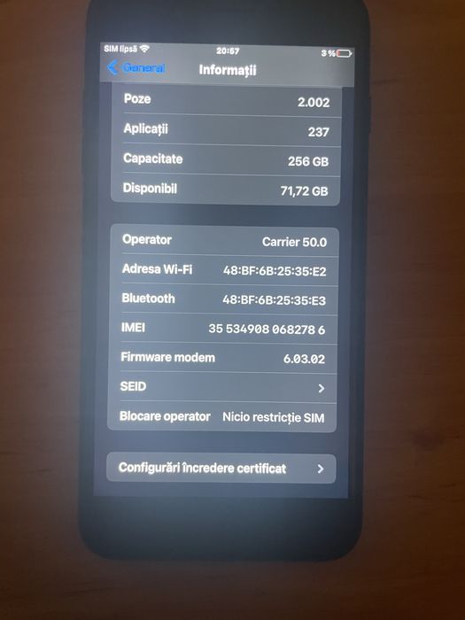 Oferta! iPhone 7 plus 256GB