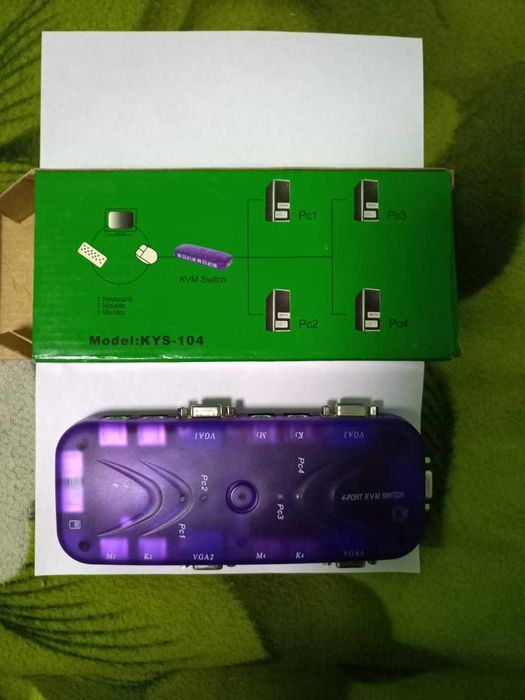 KVM Switch 4 port KYS-104 для ПК