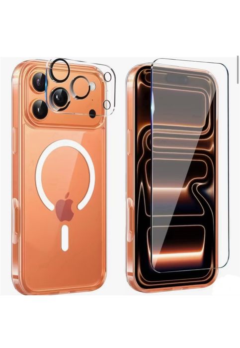 iPHONE 17 PRO MAX AIR Pac Husa Safe Magsafe+Folie Camera +Folie Sticla