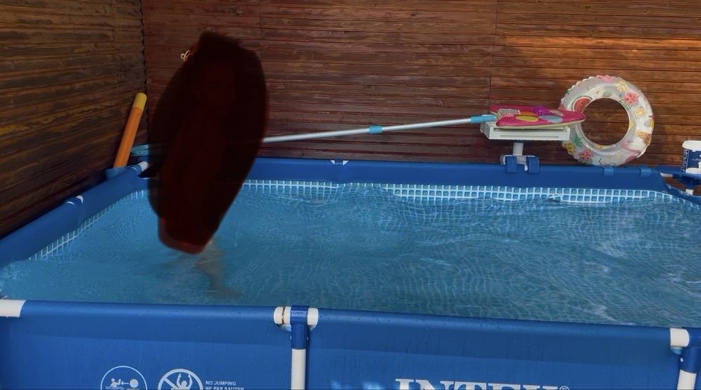 Piscina cadru metalic si pompa