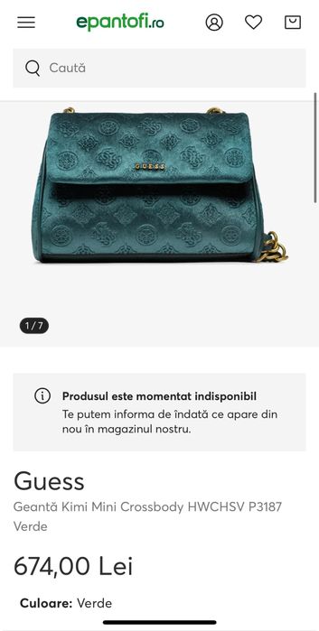 Geanta Guess verde menta